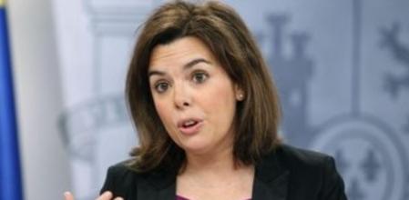 La vicepresidenta del Gobierno, Soraya Sáenz de Santamaría