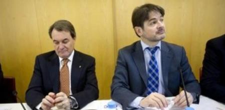 El secretario general de CDC, Oriol Pujol, en la reunión del comité ejecutivo nacional de Convergència