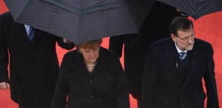 Merkel y Rajoy en Berlín.