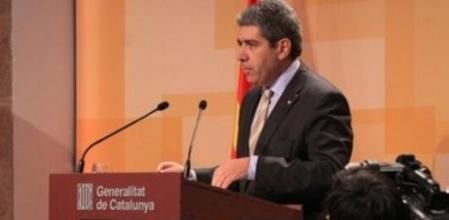 El portavoz del govern, Francesc Homs, en rueda de prensa tras el Consell Executiu