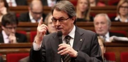 Artur Mas durante la sesión de control al president, en el Parlament de Catalunya