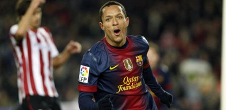 El lateral brasileño del Barça, Adriano Correia