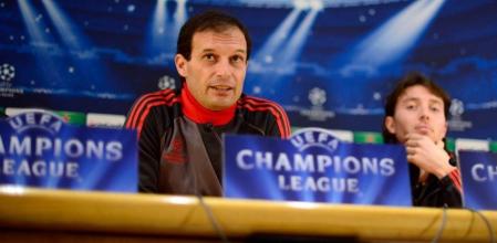Allegri, durante la rueda de prensa previa al encuentro ante el Milan