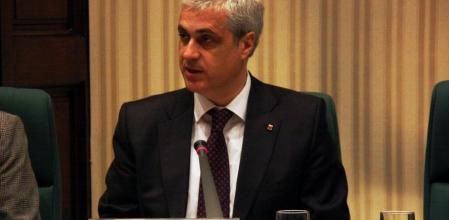 El conseller de Justícia, Germà Gordó, en el Parlament