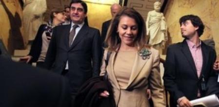 La secretaria general del PP, Maria Dolores de Cospedal, en el Congreso.