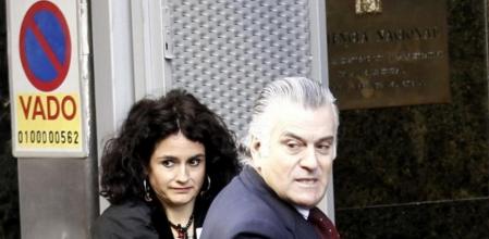 Bárcenas, a su llegada a la Audiencia Nacional.