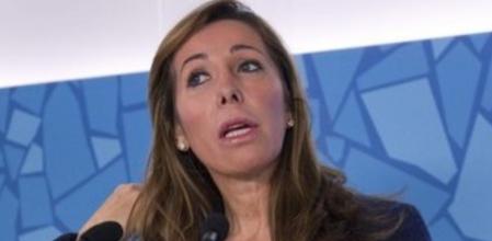 La presidenta del PPC, AliciaSánchez-Camacho, el día que anunció que pediría personarse como acusación particular por la grabación que hizo la agencia de detectives Método 3 de una comida privada que mantuvo en 2010 con la exnovia de Jordi Pujol Ferrusola.