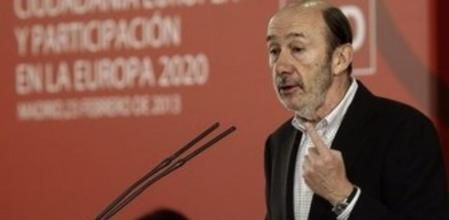 Fotografía facilitada por el PSOE de su secretario general, Alfredo Pérez Rubalcaba.