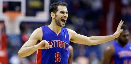 José Manuel Calderón en los Pistons 