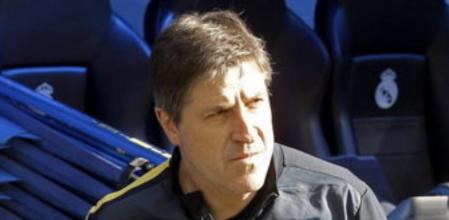 Jordi Roura en el Santiago Bernabeu en el partido de vuelta de Liga