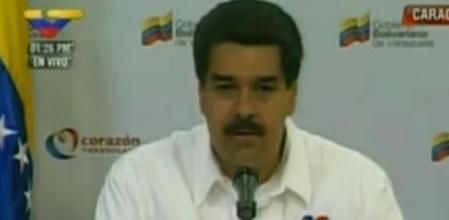 Maduro habla desde Caracas