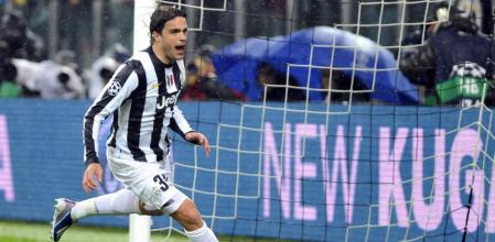 Alessandro Matri celebra su gol ante el Celtic