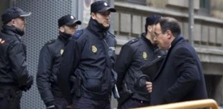 El testaferro y apoderado del extesorero del PP, Luis Bárcenas, a su llegada a la sede de la Audiencia Nacional para declarar ante el juez