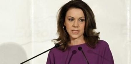La secretaria general del PP, María Dolores de Cospedal
