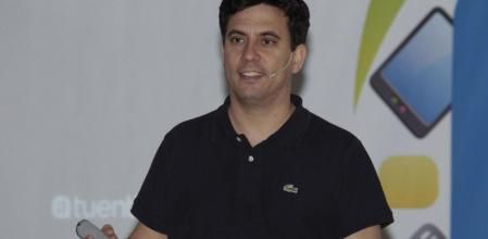 Sebastián Muriel, vicepresidente de Tuenti, durante su intervención en las #TcTalks organizadas por Territorio Creativo en el eShow 2013 de Barcelona
