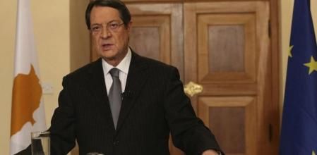Anastasiades, durante un discurso televisivo