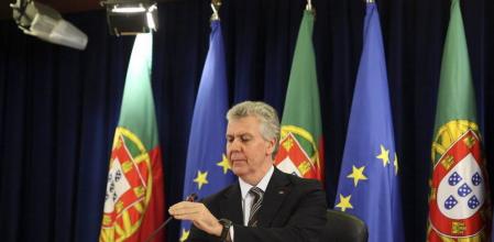 Luis Marques Guedes durante su comparecencia ante los medios