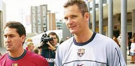 Valero Rivera e Iñaki Urdangarin en su etapa en el Barça