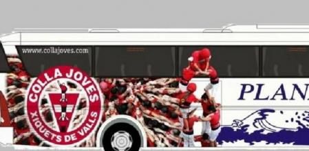 Disseny del nou autocar personalitzat de la Colla Joves Xiquets de Valls