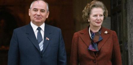 Gorbachov y Tatcher en 1984