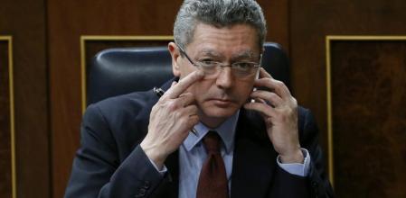 Alberto Ruiz-Gallardón, ministro de Justicia, en el Congreso de los Diputados