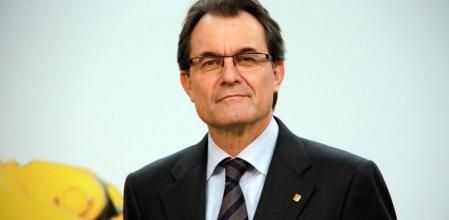 El president de la Generalitat, Artur Mas, durante su visita a la empresa Himesa, en Sallent