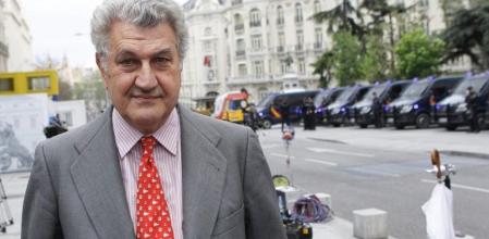 El presidente del Congreso, Jesús Posada, a las puertas del Congreso de los Diputados.
