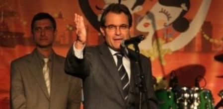 Artur Mas, este domingo, en la clausura de la Feria de Abril.