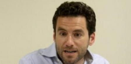 El presidente del PP de Gipuzkoa, Borja Sémper, durante un desayuno informativo con los medios de comunicación