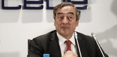 El presidente de la Confederación Española de Organizaciones Empresariales (CEOE), Juan Rosell