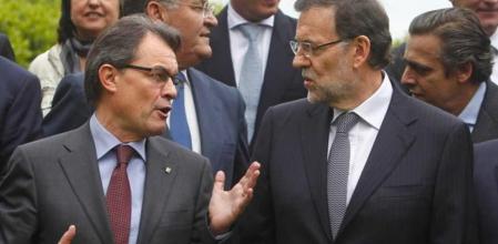 Artur Mas y Mariano Rajoy, en Barcelona