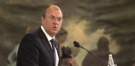 El presidente de Extremadura, José Antonio monago, en su visita a Barcelona para una conferencia