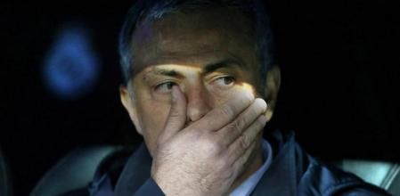 Mourinho durante la final de la Copa