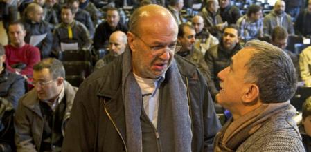 Josep Maria Álvarez, líder de UGT-Catalunya, y Joan Carles Gallego, secretario general de CC.OO.de Catalunya