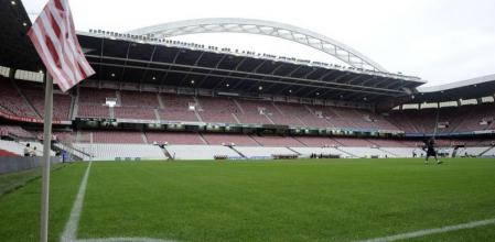 Imagen tomada desde un córner de San Mamés