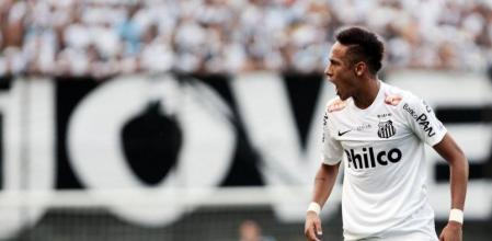 Neymar durante la final del Campeonato Paulista de esta temporada
