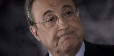 El mandatario del equipo blanco en rueda de prensa en el Santiago Bernabeu