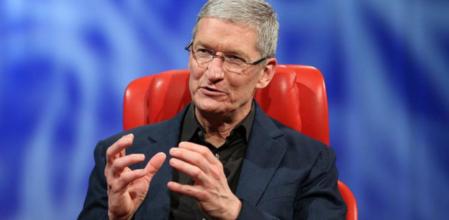 Tim Cook, CEO de Apple, durante su participación en la conferencia AllThings Digital