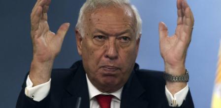 El ministro de Asuntos Exteriores y de Cooperación, José Manuel García-Margallo, en rueda de prensa