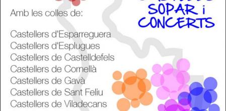 Cartell de la XIXena Trobada de colles castelleres del Baix Llobregat