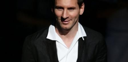 Leo Messi durante el desfile de la marca de ropa Dolce & Gabbana