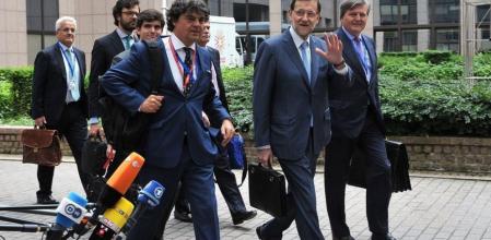 Mariano Rajoy, a su llegada al Consejo Europeo en Bruselas