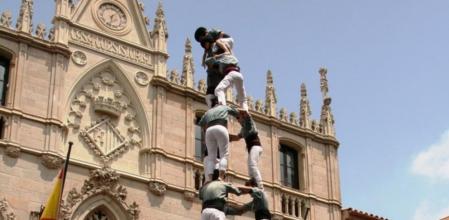 Primer 3d9f de la temporada dels Castellers de Sants