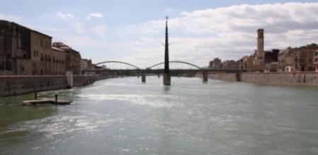 El riu Ebre al seu pas per Tortosa