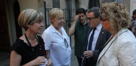 Pia Bosch, Maria Badia, Dani Font, Àngel Ros y Marina Geli, en el acto de presentación de Agrupación Socialista