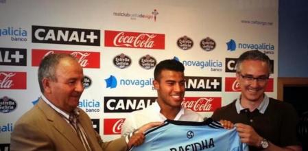 Rafinha Alcantará durante su presentación en Vigo