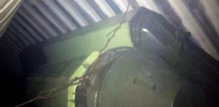 Fotografía del Twiter del presidente de Panamá, Ricardo Martinelli, en la que aparece material bélico en un barco de bandera norcoreana