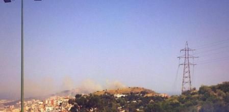 Imagen del humo en El Carmel