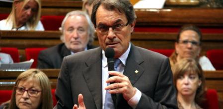 El president de la Generalitat en una sesión de control parlamentaria