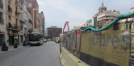 Imagen del actual estado en el que se encuentra el céntrico Passeig Manresa de la ciudad de Sabadell.